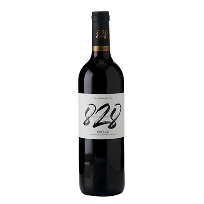 828 vino tinto tempranillo botella 75cl