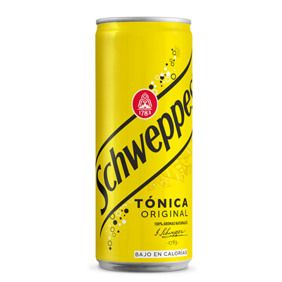 Schweppes tónica sleek lata 33cl contiene 24 unidades