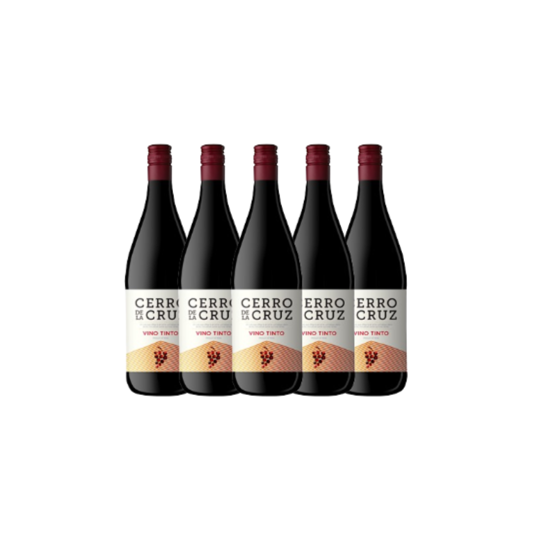 CERRO DE LA CRUZ vino tinto botella 1 L contiene 6 unidades