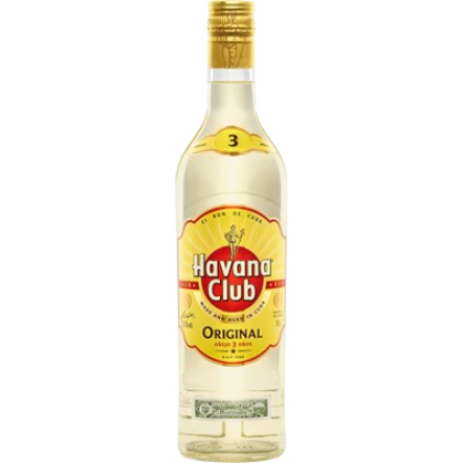 Havana Club ron 3 años blanco botella 70cl Alc. 37,5% vol.