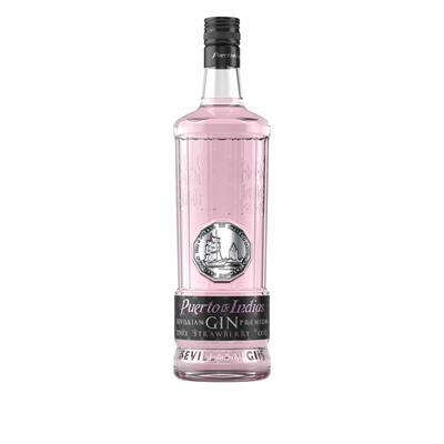 Puerto DE Indias ginebra strawberry botella 70 cl Alc. 35,50% vol.