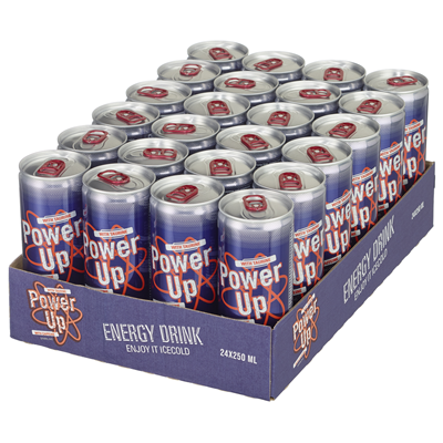 Power Up bebida energética lata 25cl contiene 24 unidades