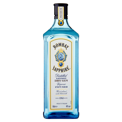 BOMBAY SAPPHIRE ginebra botella 1 L Alc. 43% vol.