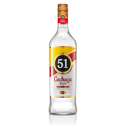 Cachaça 51 bebida alcohólica para coctelería 1 litro