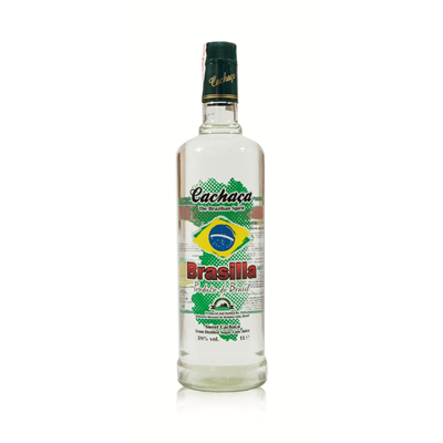 BRASILLA licor cachaça botella 1L Alc. 38% vol.