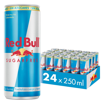 Red Bull bebida energética sugar free lata 25cl contiene 24 unidades