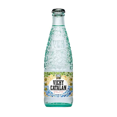 VICHY CATALAN agua con gas botella 30 cl contiene 24 unidades