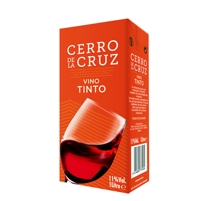 CERRO DE LA CRUZ vino tinto brik 12 unidades 1L