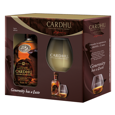 CARDHU whisky escocés malta70cl Alc. 38% vol.